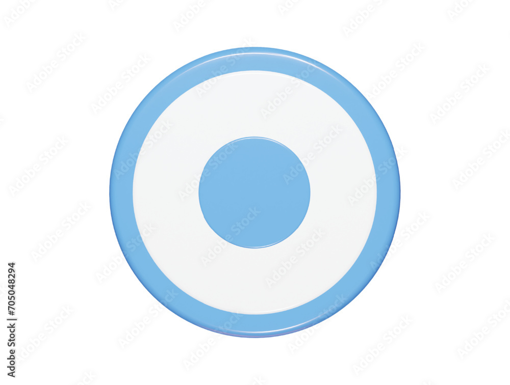Record icon 3d render illustration Record icon 3d render illustration