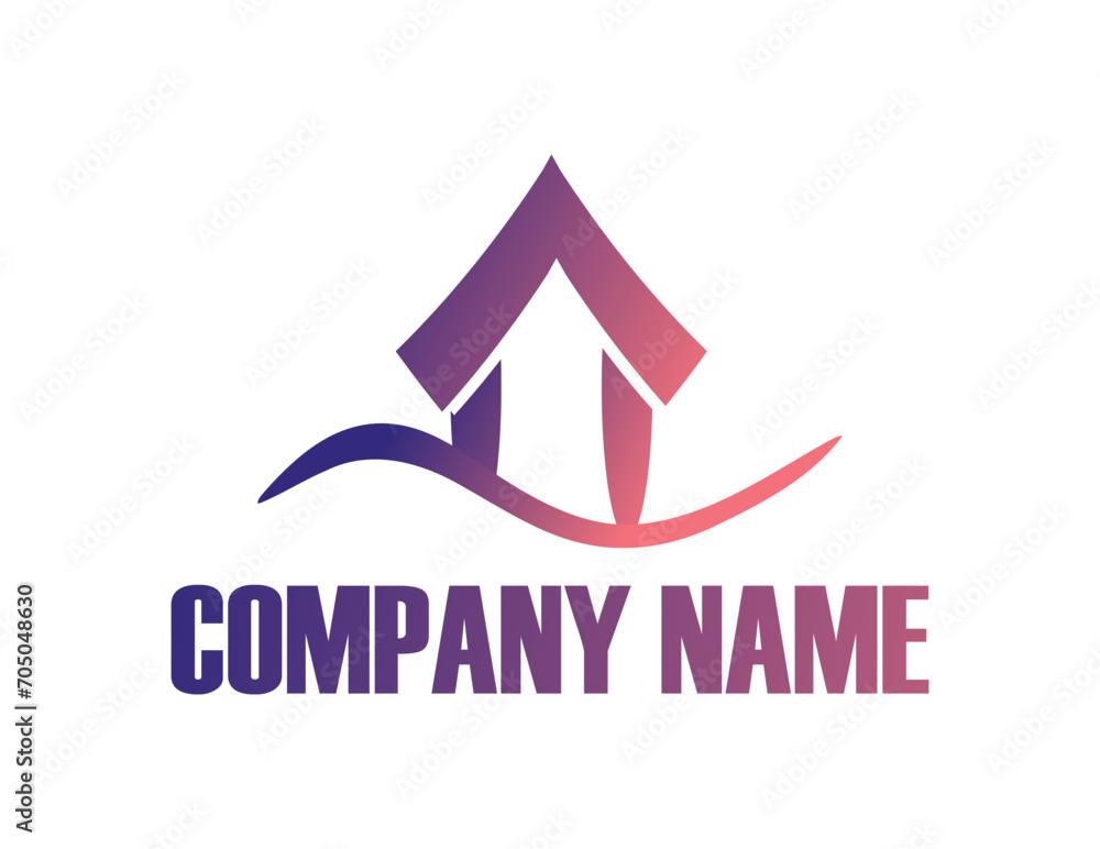 Creative Modern house and building. Real Estate Logo design Creative Modern house and building. Real Estate Logo design
