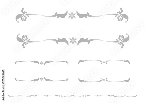 星をモチーフにした洋風のフレームセット。