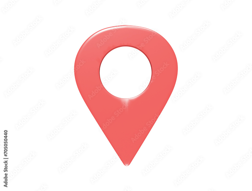 Location icon 3d render illustration Location icon 3d render illustration