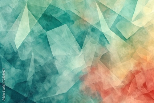 low polygonal watercolor abstract background