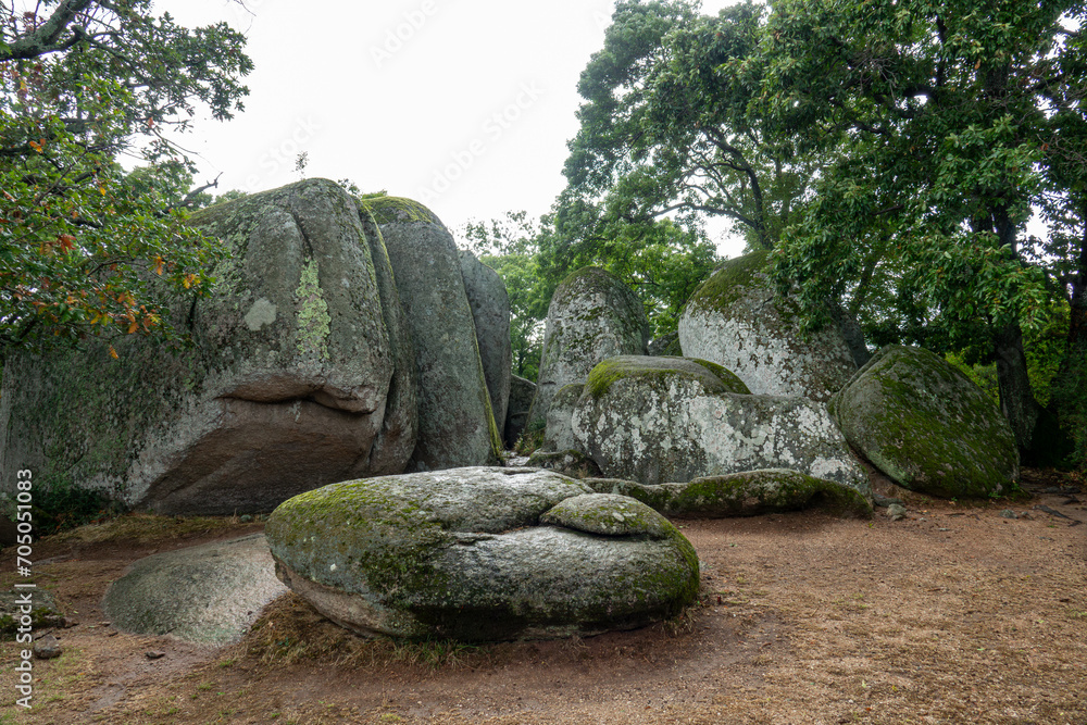 Fototapeta premium Beglik Tash, Begliktash. A prehistoric rock sanctuary situated on the southern Black Sea coast of Bulgaria. It was re-used by the Thracian tribes in the Iron Age.
