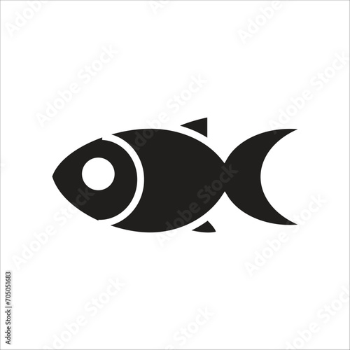 fish vector icon line template