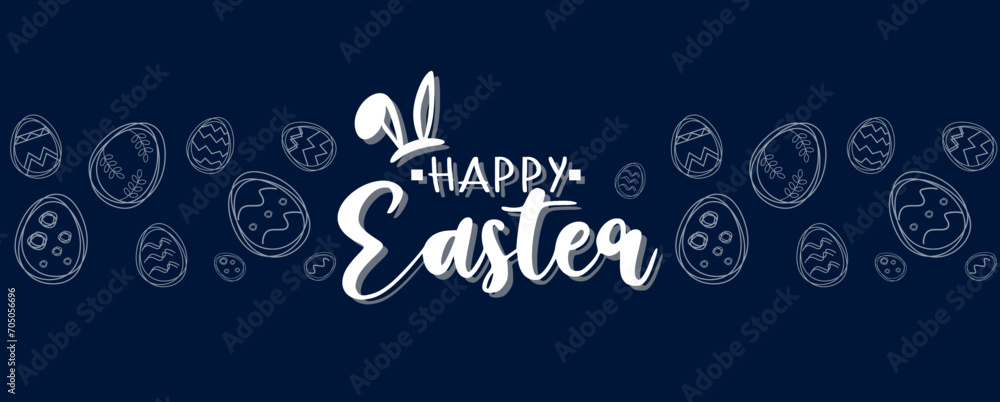 Happy Easter background. Vector illustration. 