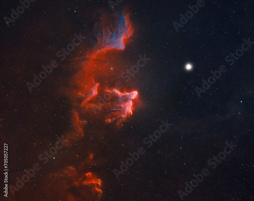The Ghost of Cassiopeia (IC63). © Kasra