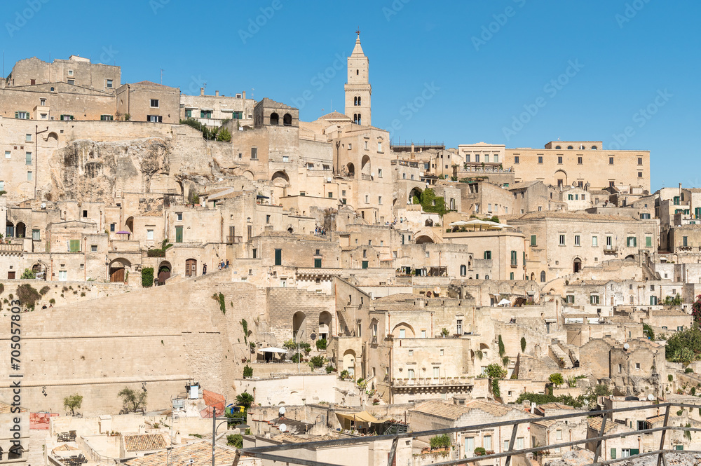 Matera, ancient town (Sassi di Matera), Basilicata, Southern Italy. Unesco World Heritage Site