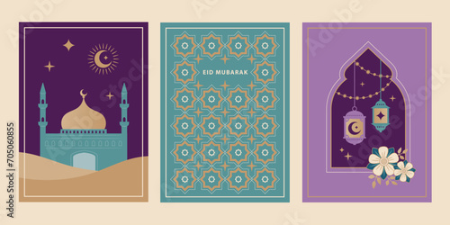 Canvas Print Ramadan Kareem Islamic festival backgrounds, greeting cards, invitations