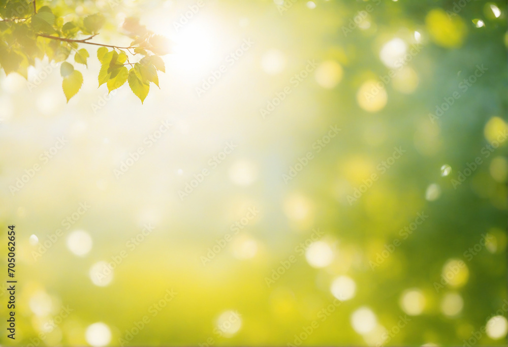 Obraz premium Springtime Bokeh background. blurred spring backdrop
