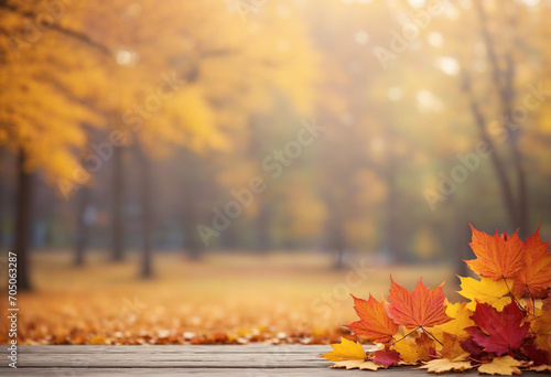 Golden Elegance  Autumn Vibes Product Display Background