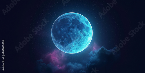 moon and stars, moon in space, moon and planet