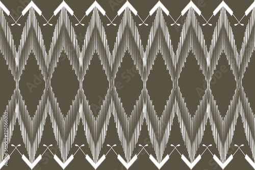 Geometric ethnic pattern embroidery design for background or wallpaper and clothing. Aztec style abstract vector illustration.design for texture,fabric,decoration.