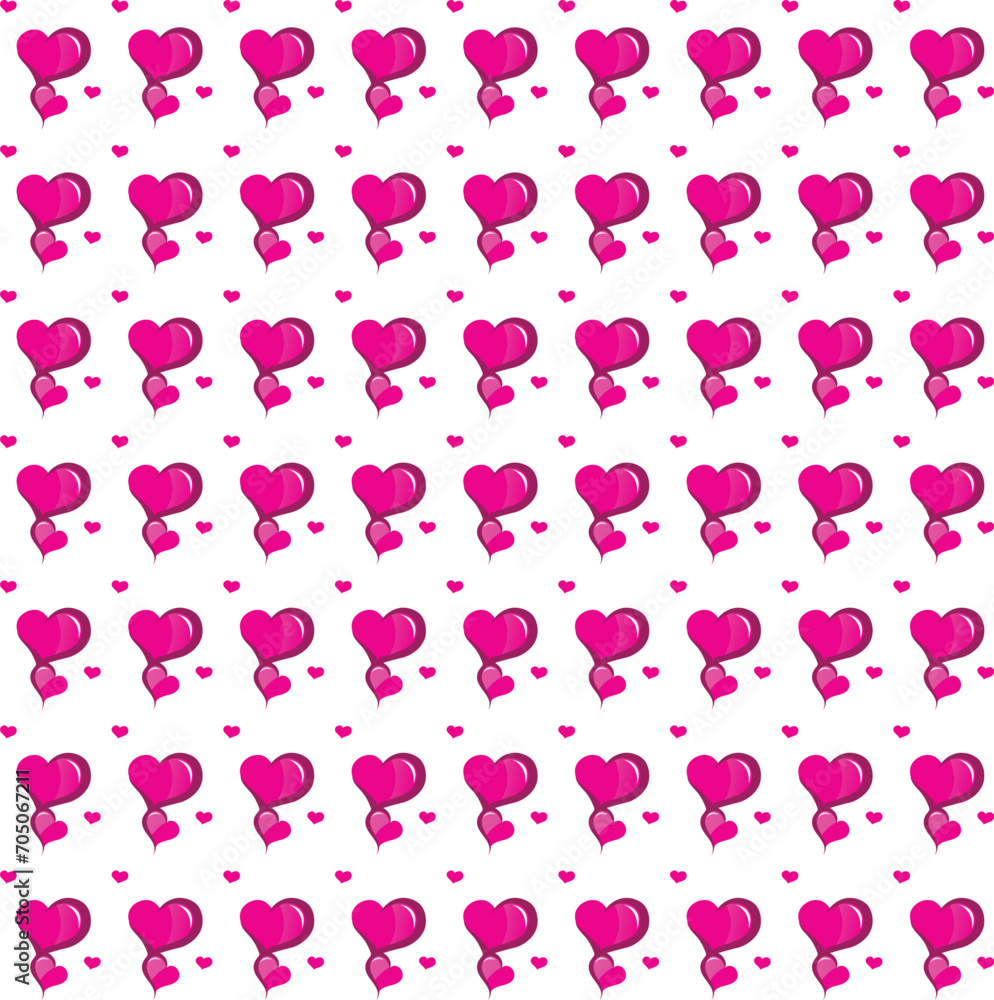 Colorful heart shape toy collection, isolated on light pink background. Suitable for Valentine's Day