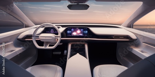 Interior of a car in the fu...
