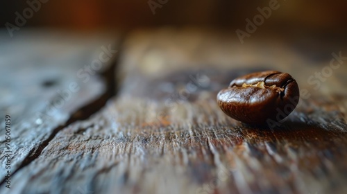 Single coffee bean. Coffee background