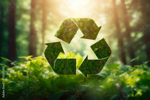 Planet Earth Encircled by the Triad of Recycling