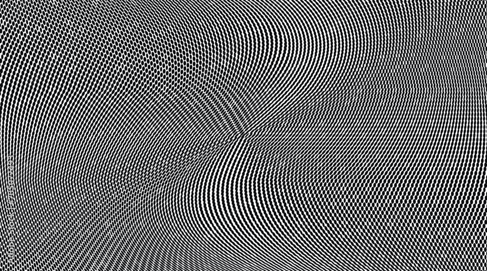 Black and white halftone pixels pattern
