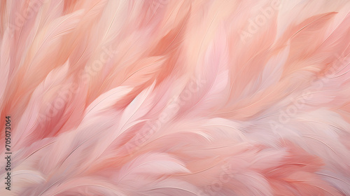 An artistic interpretation of a fluffy feather texture, with delicate and soft brushstrokes creating a light and airy feel Ai Generative © SK