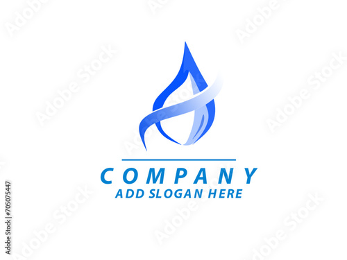 Free Download Water Logo. Water Drop in isolated background. Easy to Use and customize. - GFXLoad