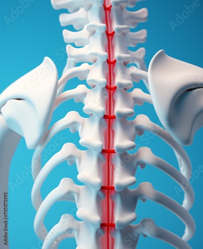 3D Anatomical Model of the Spine Generative AI