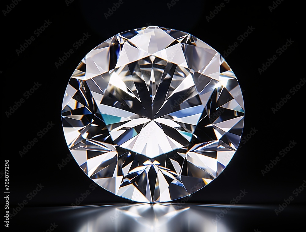 A large, clear, and shiny diamond Generative AI A large, clear, and shiny diamond Generative AI