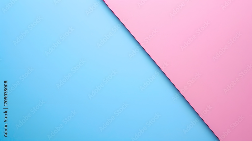 Soft blue pink shapeless flat abstract colorful background