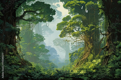 Images might depict the evolution from sparse foliage to a dense  expansive canopy  emphasizing the growth and coverage