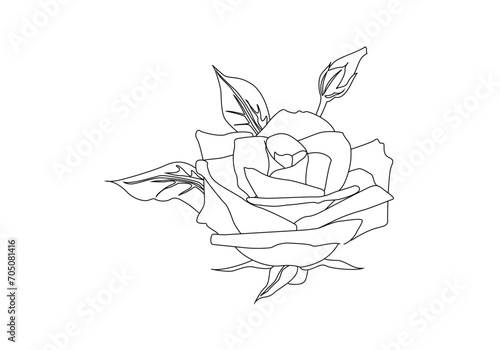 Icono de trazado negro dibujando una flor primaveral.