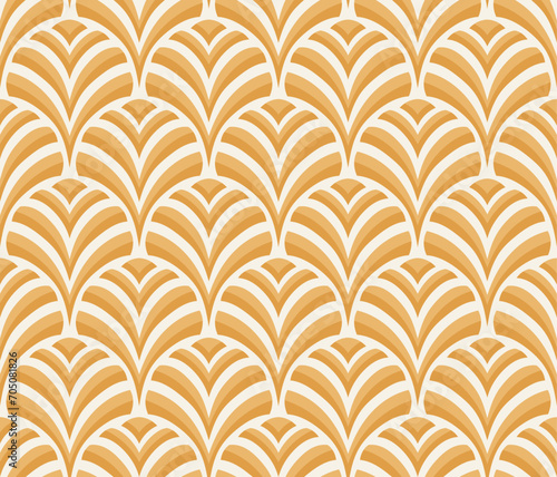 Abstract victorian seamless pattern. Vector art deco background. Geometric illustration.