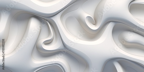 White Waves  A Pattern of Curved Lines Generative AI