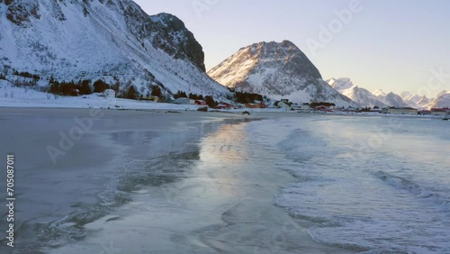 winter Lofoten beach