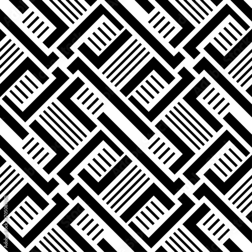 Seamless models. Modern stylish texture. Monochrome, simple. Vector.