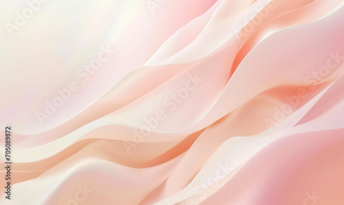 abstract waves in peach pastel hues
