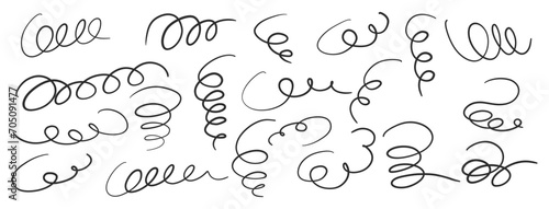 Messy pen scribbles hand drawn set. Hand drawn pen scribbles 
