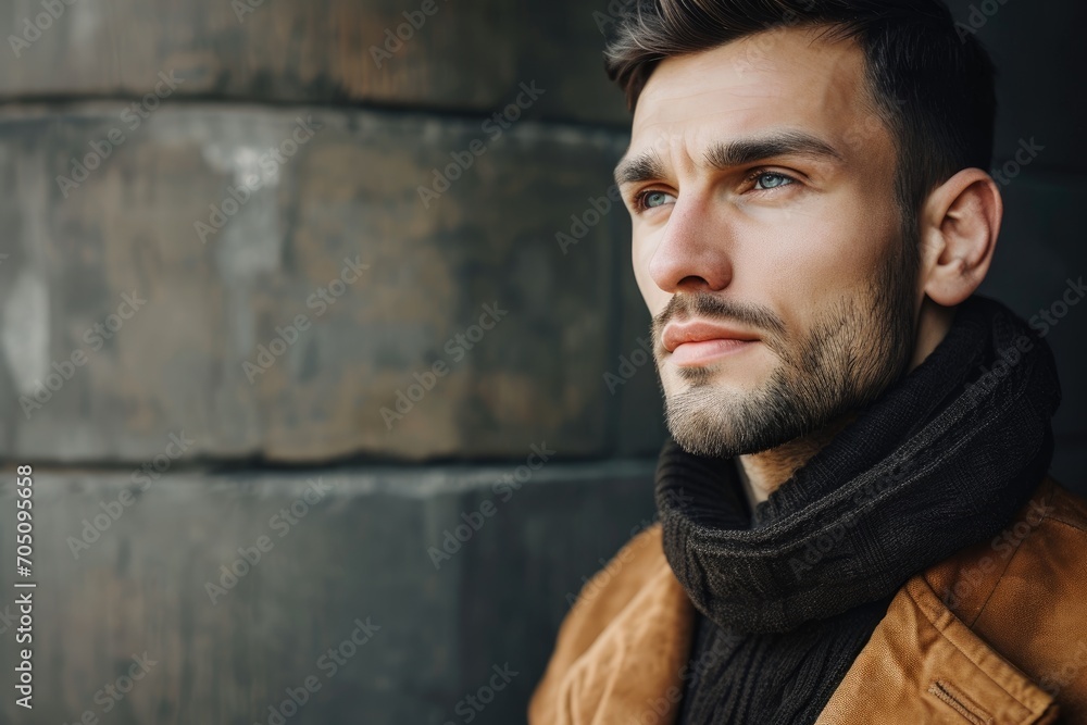 A confident man with an enigmatic aura. A confident man with an enigmatic aura.
