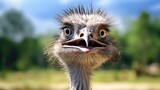 portrait of a ostrich