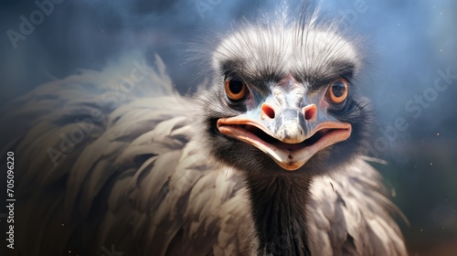 close up of an ostrich © faiz