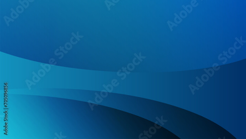 Minimal blue gradient vector background with dynamic wave shapes composition. vector illustration