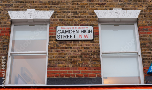 The sign for Camden Highstreet, London photo