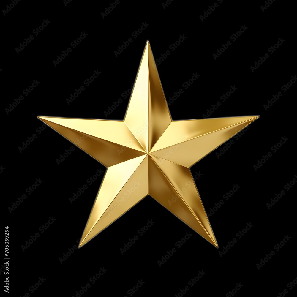 Obraz premium 3d gold star