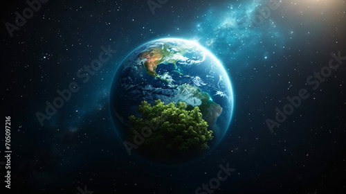 Earth from Space  Global Continents Overview  Planet Blue Beauty  Cosmic Perspective