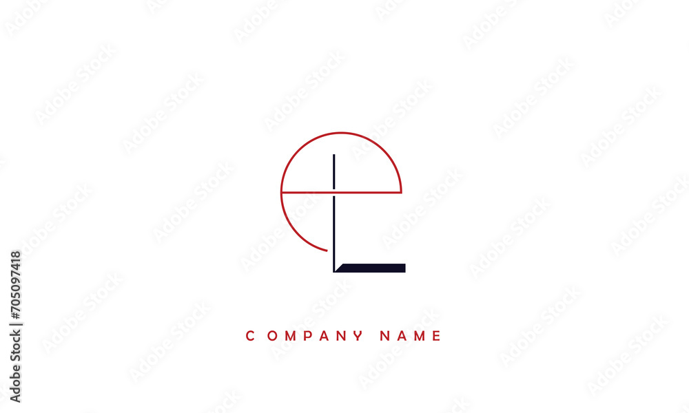 LE, EL, L, E Alphabets Letters Logo Monogram LE, EL, L, E Alphabets Letters Logo Monogram