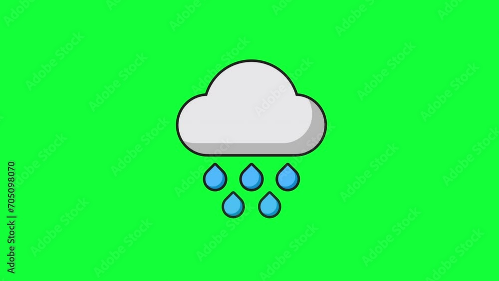 weather animation cloudy rainy clouds. with a green screen background. weather animation cloudy rainy clouds. with a green screen background.
