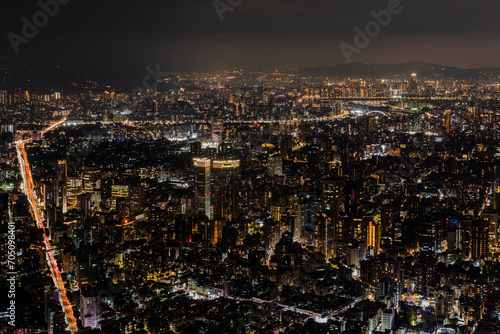 Night view of Taipei city. © eric1207cvb