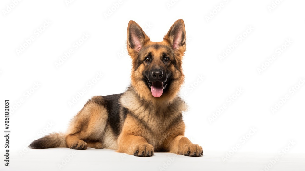 dog with white background  