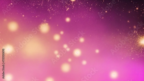 Gold and Pink Fireworks and bokeh Abstract background © Reazy Studio