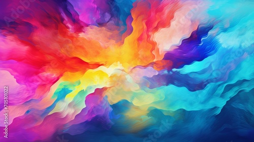 A vibrant and colorful background bursting with a kaleidoscope of hues photo