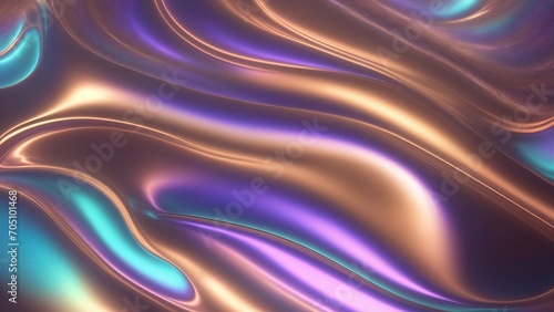 Abstract Brown iridescent holographic background
