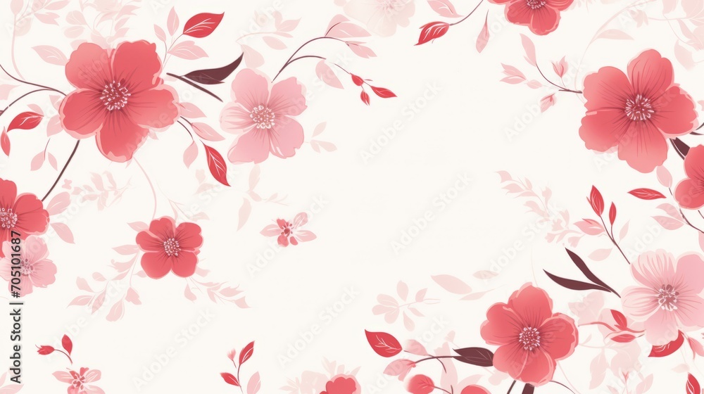 Graceful and romantic flower pattern adding a touch of love