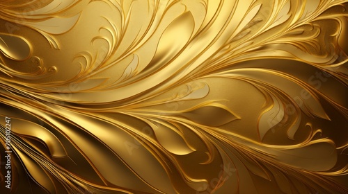 Majestic gold texture radiating richness photo