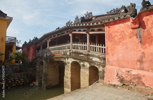 The iconic Japanese bridge in historic Hoi An Ancient Town